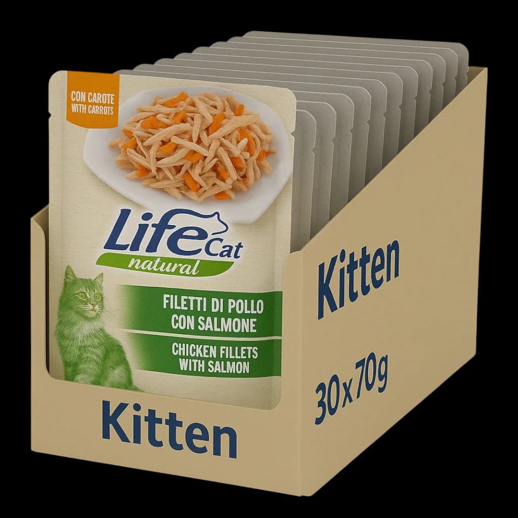 Chicken fillets with salmon and carrots - 30x