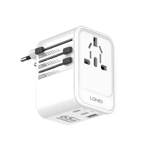 LDNIO Z6 65W GaN Travel Converter Adapter - White