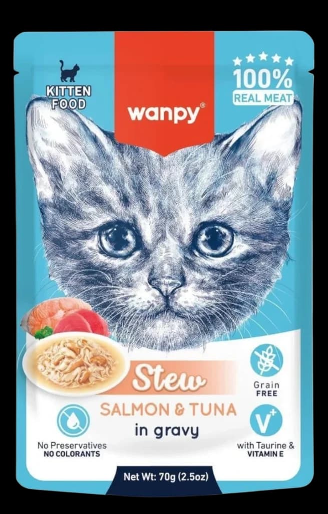 Stew Salmon & Tuna For Kitten - 70g