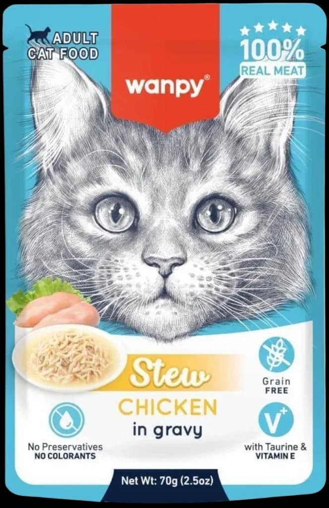 Stew Chicken in Gravy For Adult Cat - 70g