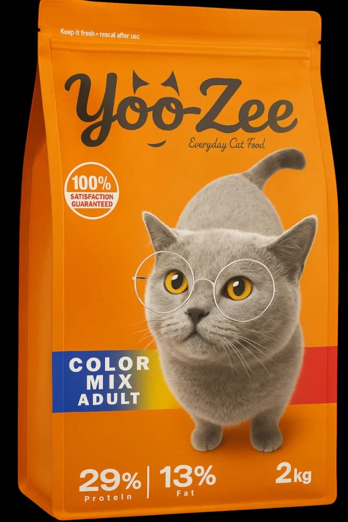 For Adult Cat With Color Mix Flavour - 2kg