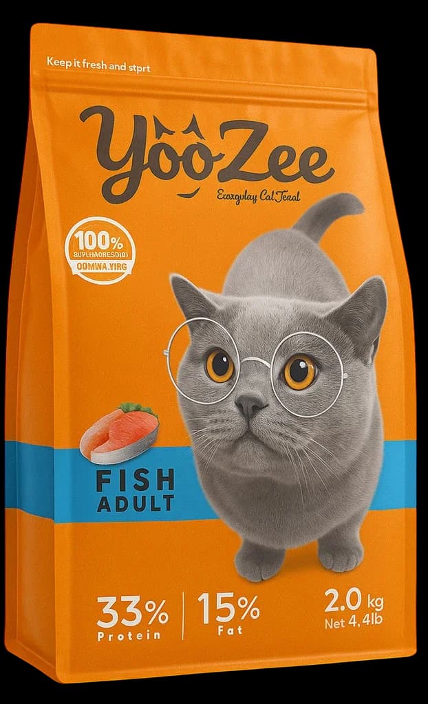 For Adult Cat With Fish Flavour - 2kg