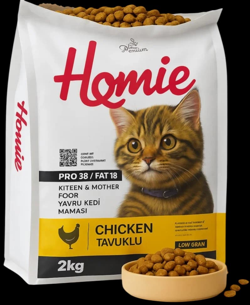 Homie Open Bag Chicken Food For Kitten & Mother - 2kg