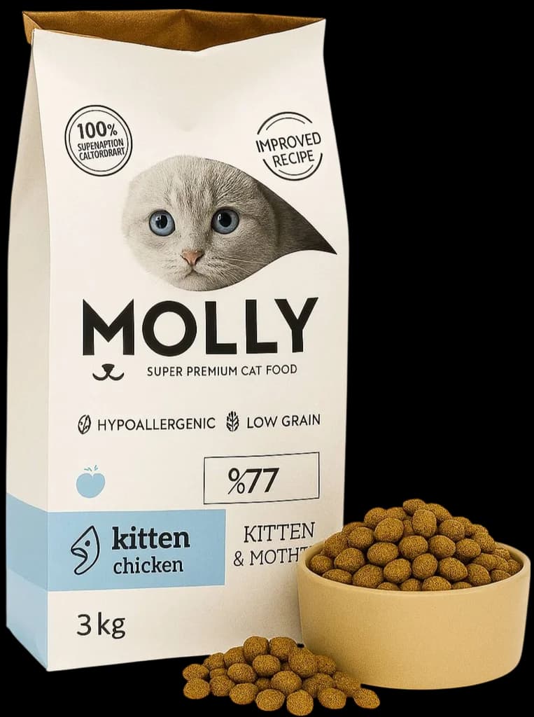 Molly Open Bag For Kitten With Chicken Flavour - 3kg