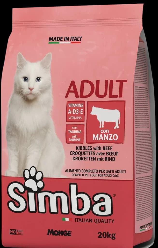 Adult Cat Food With Beef Flavour - 20kg
