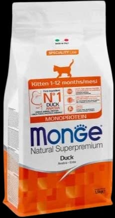 Kitten Food With Duck Flavour - 1.5kg