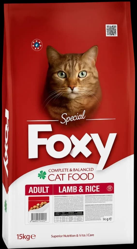 Adult Cat Food Lamb & Rice Flavour - 15kg