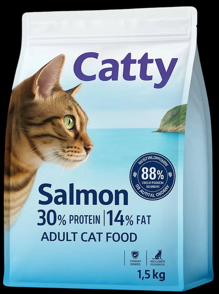 Adult Cat Dry Food Salmon Flavour - 1.5kg