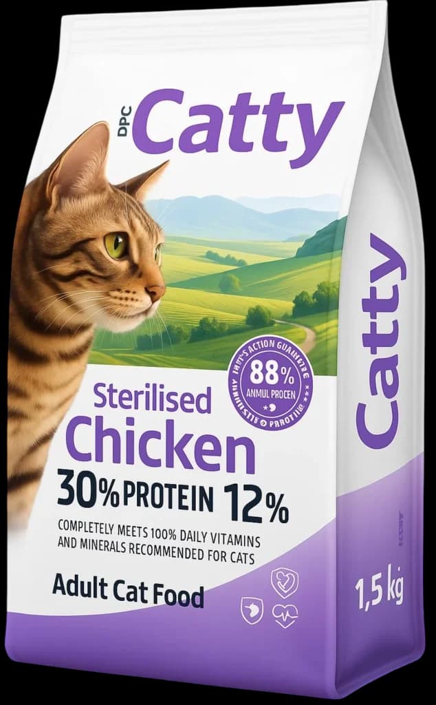 Sterilised Cat Dry Food Chicken Flavour - 1.5kg