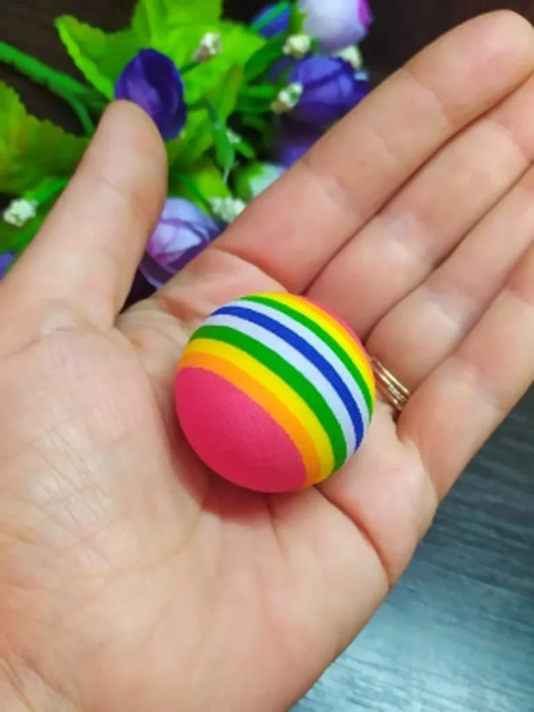 Rainbow Ball Cat Toy - 4pcs 4