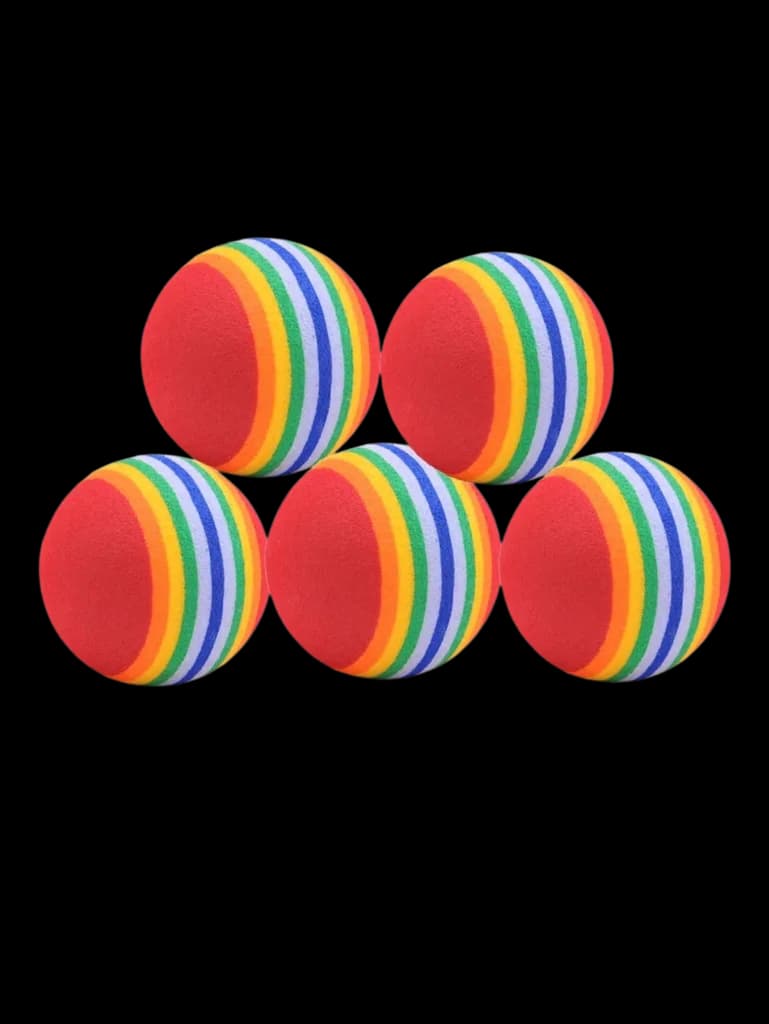 Rainbow Ball Cat Toy - 4pcs 5