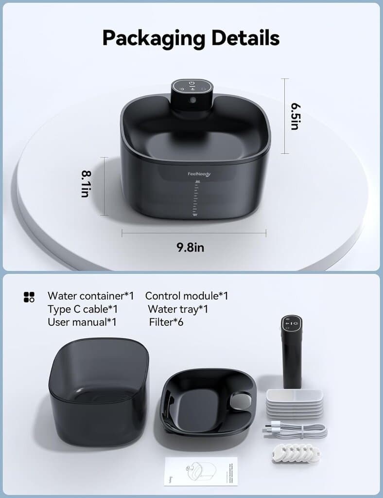 FeelNeedy Wireless Water Fountain - 4L 3