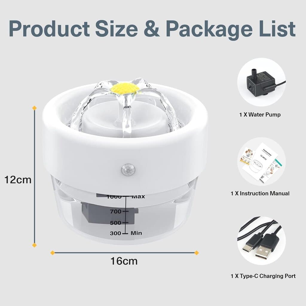 Pet Water Fountain - 1L 4