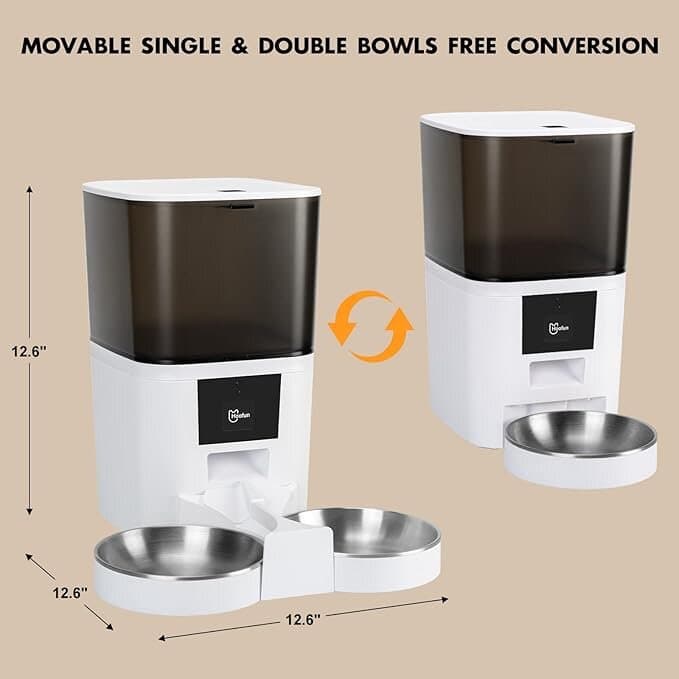 Smart Pet Feeder Dual Bowl - 6L 3