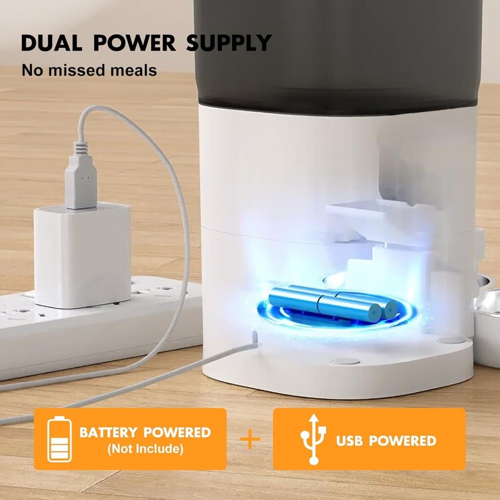 Smart Pet Feeder Dual Bowl - 6L 8