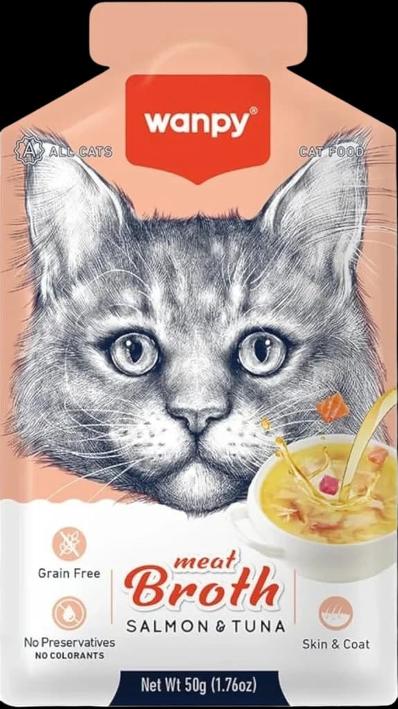 Meat Broth Salmon & Tuna For Cat - 50g