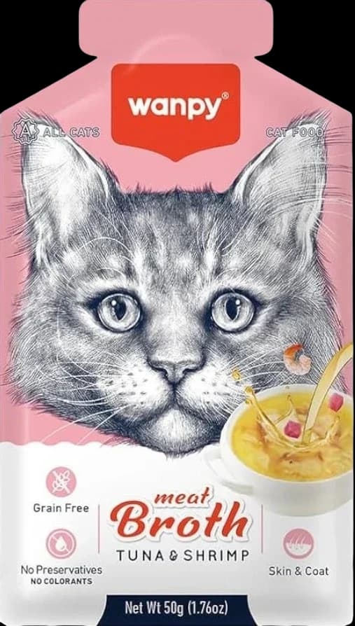 Meat Broth Tuna & Shrimp For Cat - 50g
