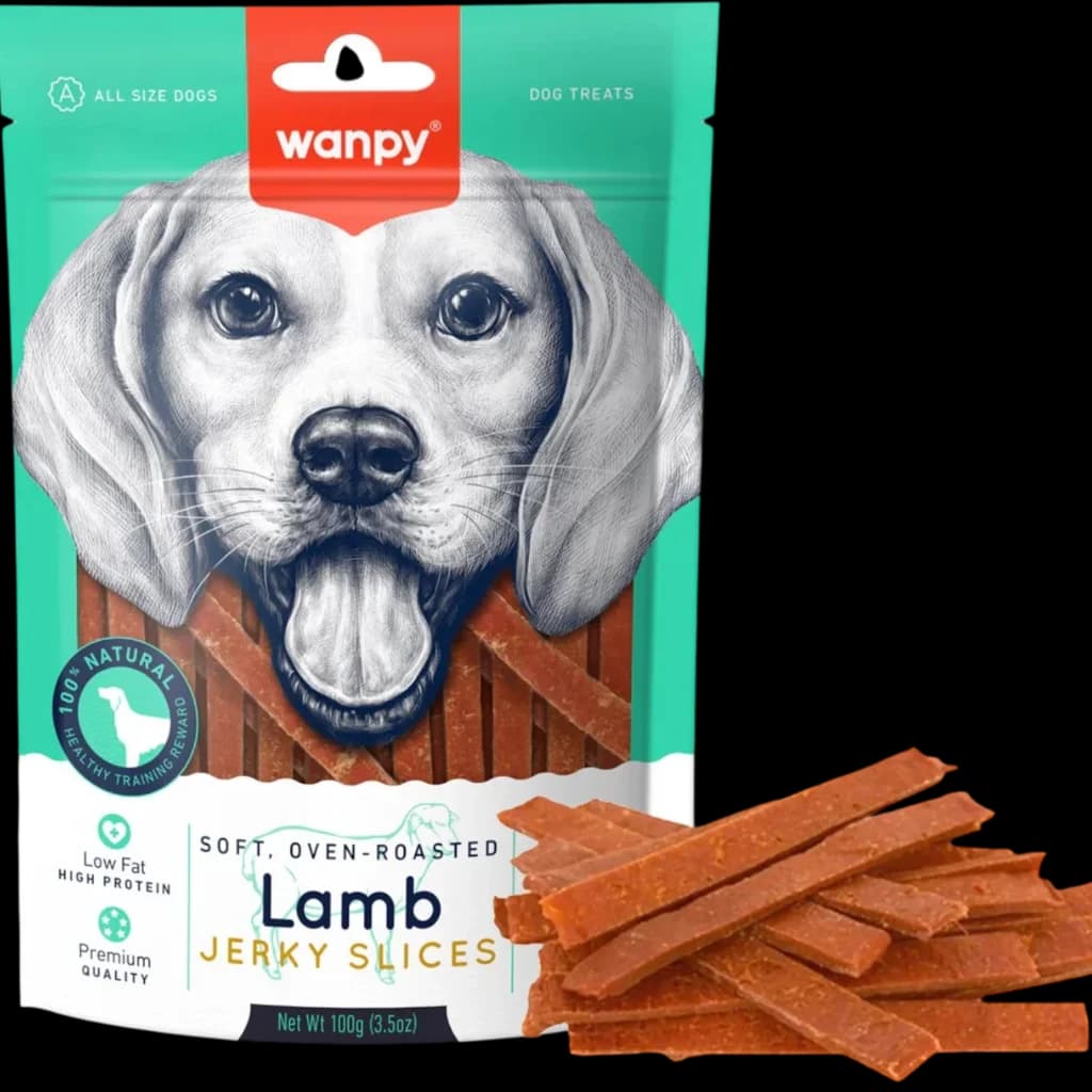 Dog snack with Lamb Jerky Slices - 100g