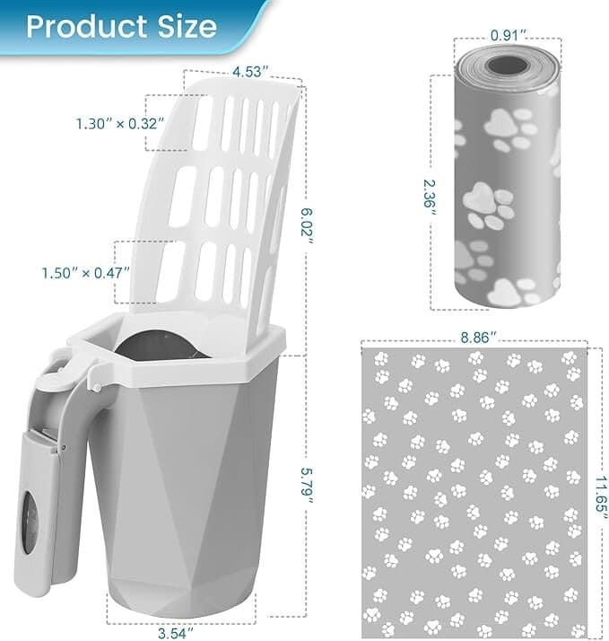 Cat Litter Scoop With Bag 4