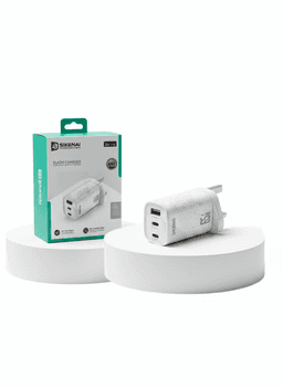 SIKENAI Adapter Three Ports 65W GRN-7-UK - White — photo 2