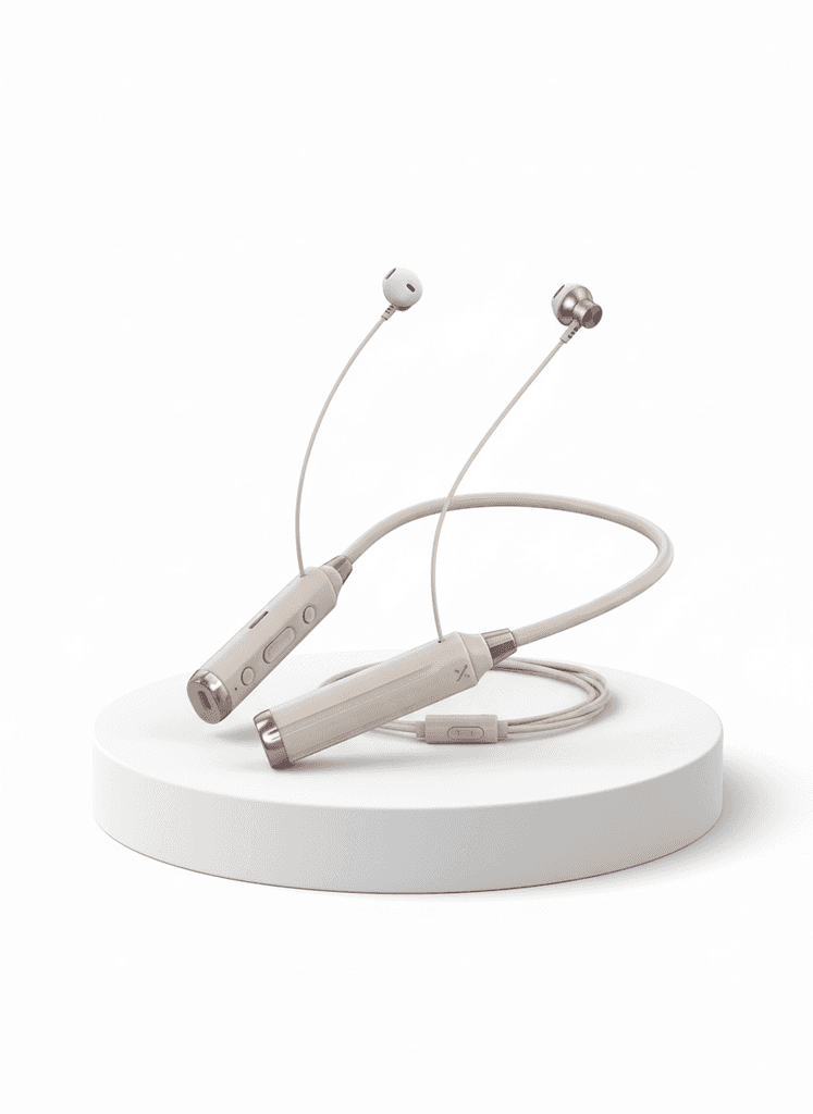 SIKENAI Wireless Headphones With Neck D62 - Beige