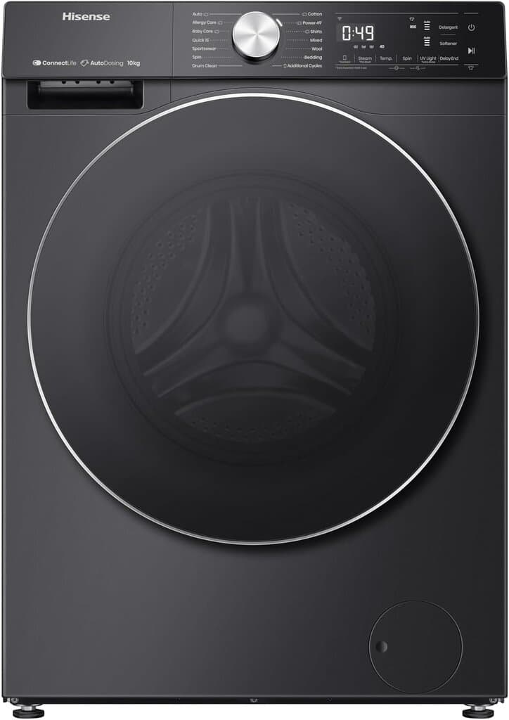 Hisense WF5S1245BB 12kg Washing Machine - Black