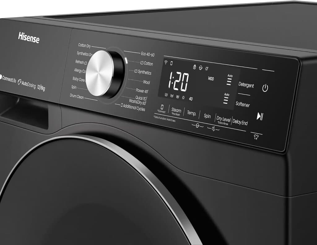 Hisense WD5S1245BB Washing Machine - 12kg 2
