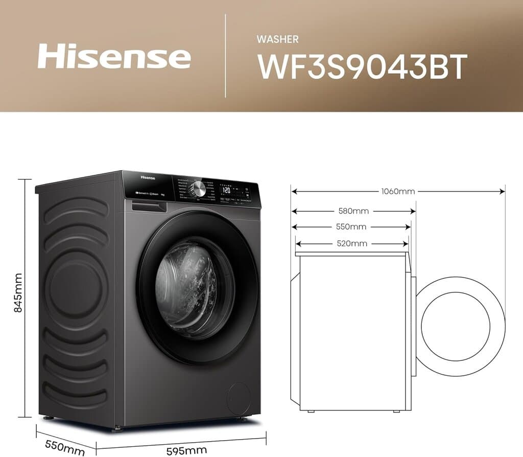 Hisense 10/6kg Washer & Dryer Combo - WD3S1043BT 3