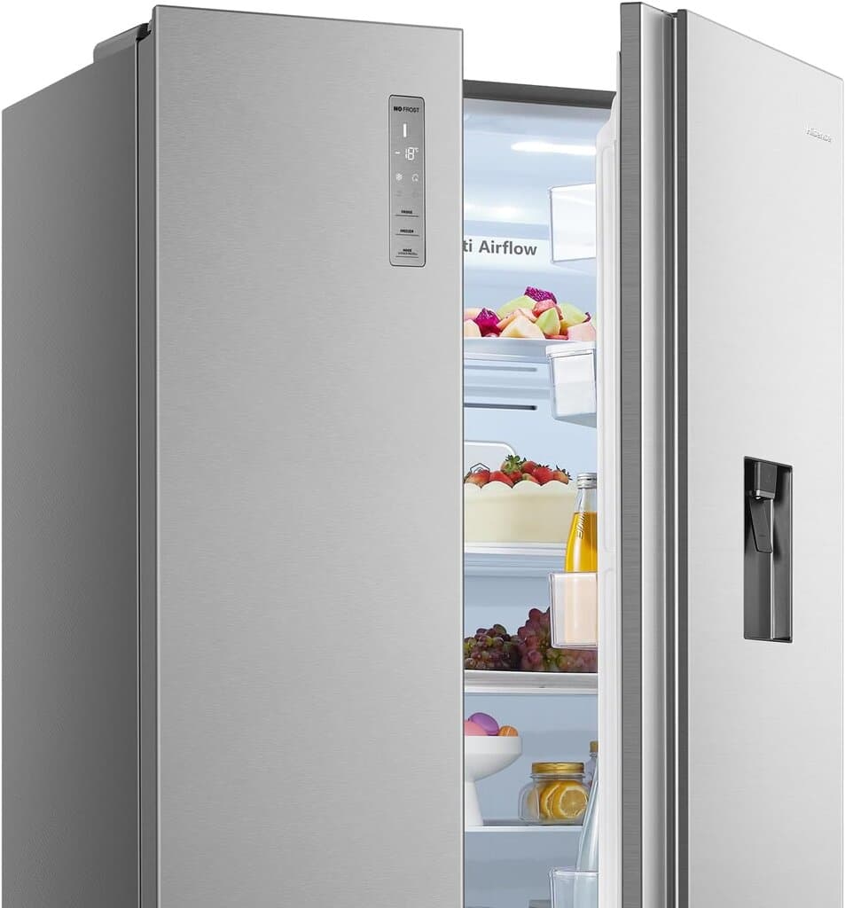 Hisense RS670N4WSU1 Side by Side Refrigerator - Silver 4
