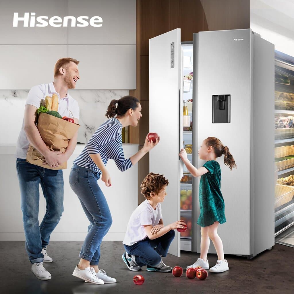 Hisense RS670N4WSU1 Side by Side Refrigerator - Silver 7