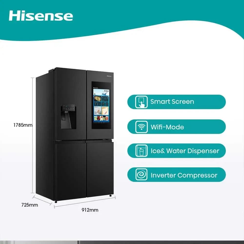 Hisense 541 Liters Smart Refrigerator Black RQ759N4IBU1 6