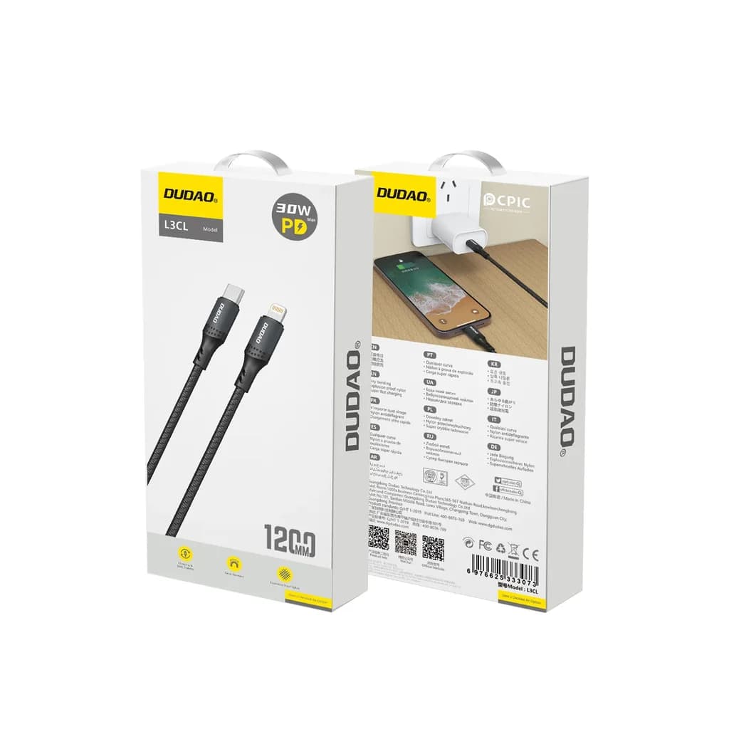 DUDAO Fast Charging Cable Type-C to Lightning Cables - L3CL 2