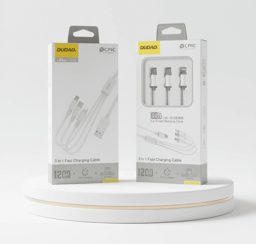 DUDAO 3-in-1 Fast Charging Cable (1M/1000) Cables - L8SW1 2