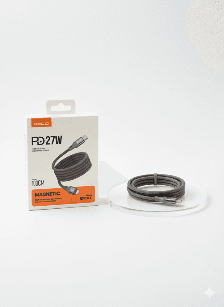 Recci Lightning to Type-C Magnetic PD 27W Cable – RS23CL 2