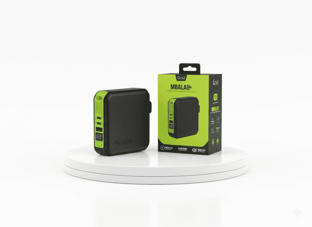 Goui Mbala Pro Power Bank + Wireless & Wall Charger – 10,000 mAh 2