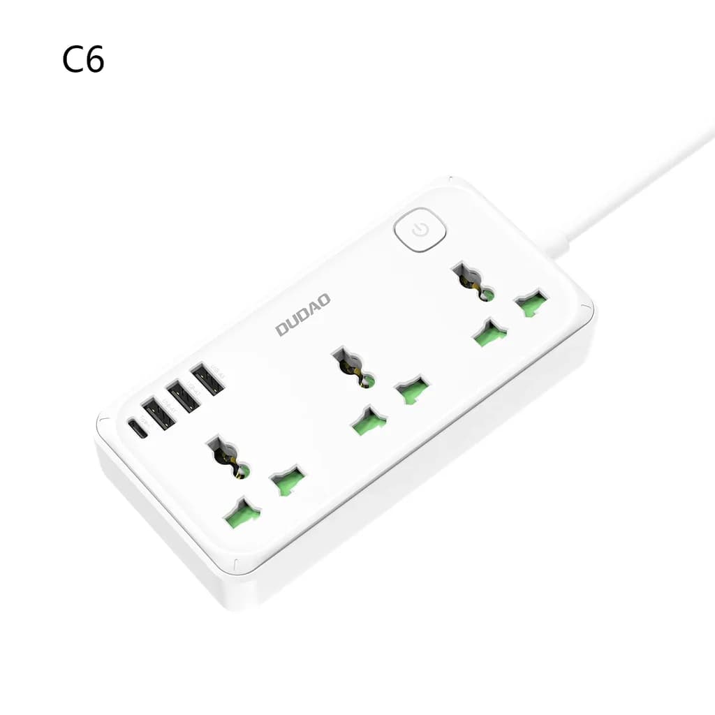 DUDAO Multifunctional Power Strip 3000MM 7 Ports Multi Charger - C6