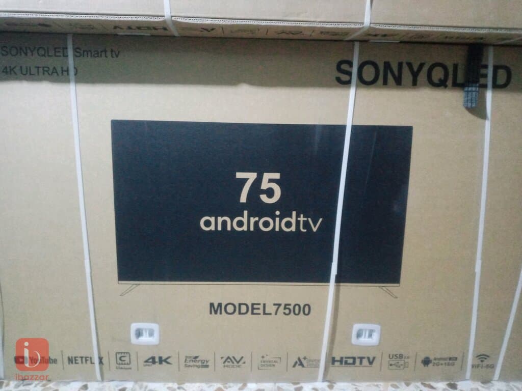 شاشة SONYQLED حجم 75 اقرأ الوصف