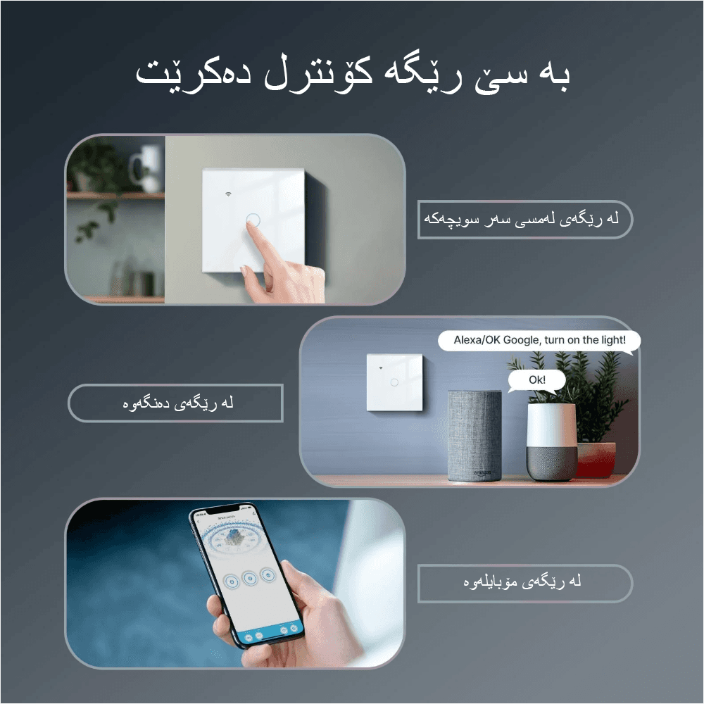 Smart Switch 3 gang WIFI+RF 4