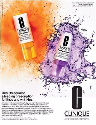 CLINIQUE Fresh Pressed Clinical Daily & Nightly Booster Vit C & Retinol Treatmnt 2