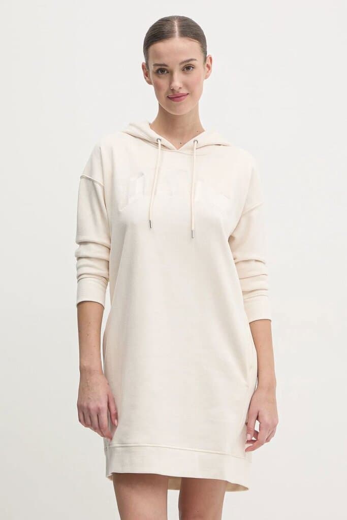 Dkny sukienka kolor niebieski mini oversize/XS