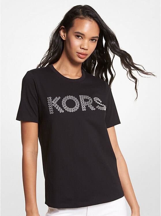 Michael Kors Womens MK Logo Short Sleeve T Shirt/S