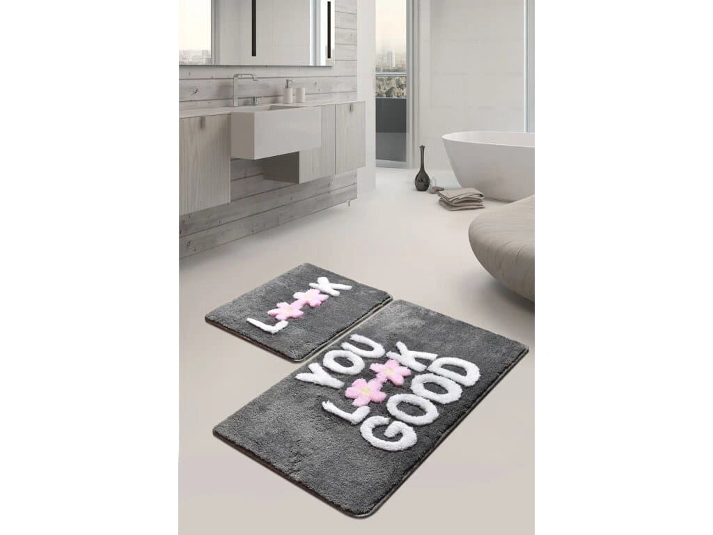 Asir 2-Pieces Acrylic Bathmat Set; Multicolor - 359CHL2468