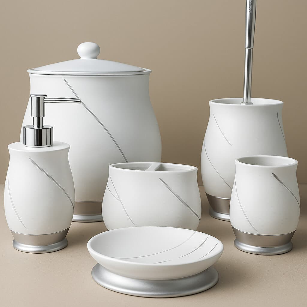 Oster Bathroom Accessory Set - White - SMS-916