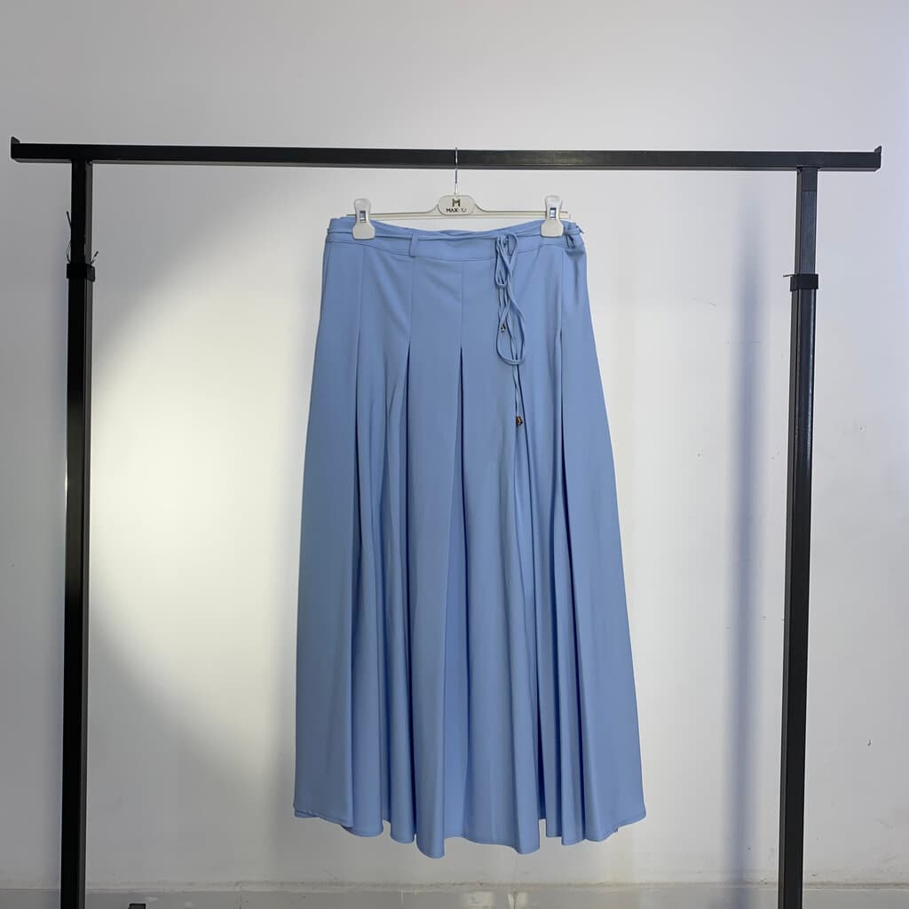MAXMU Women's Skirt - Light Blue, Size 38