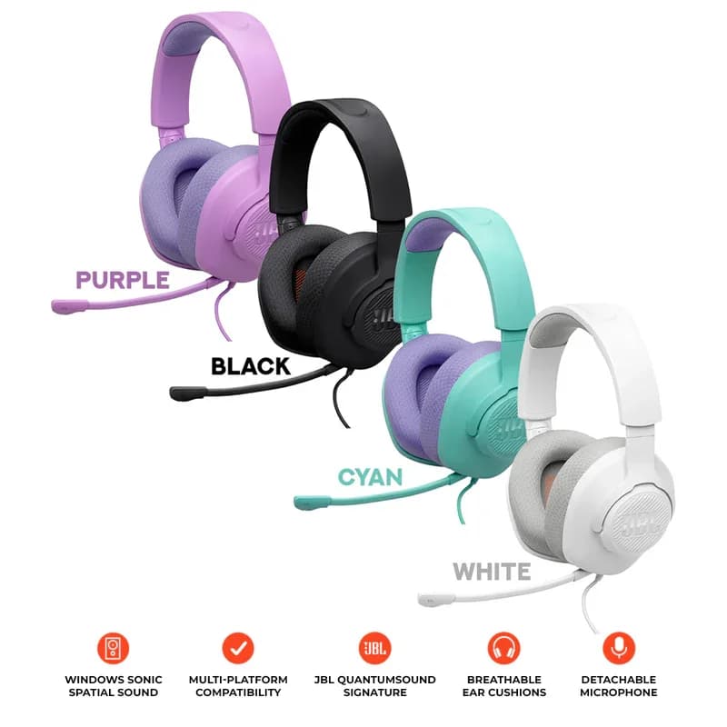 JBL Headset Quantum 100 M2 - Cyan — photo 3