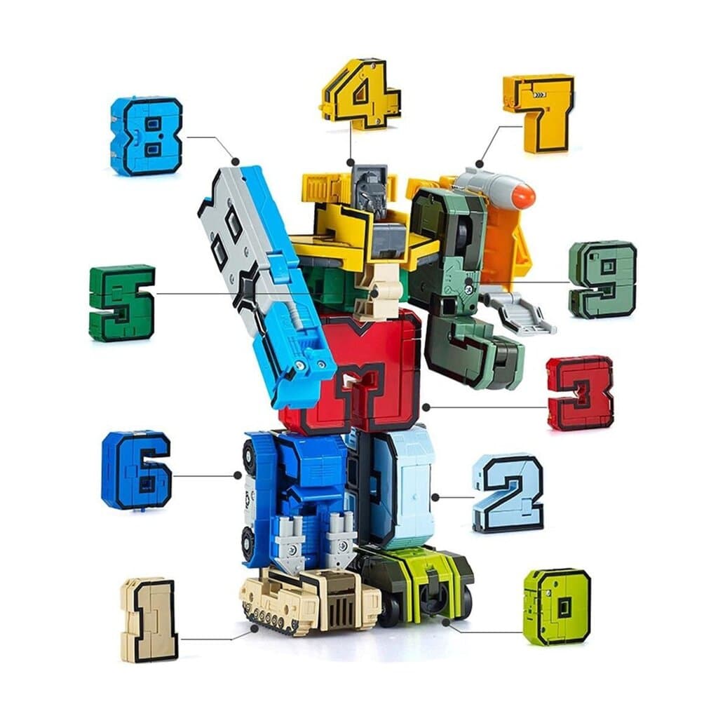Number Robots Transforming Toys (Number 6)
