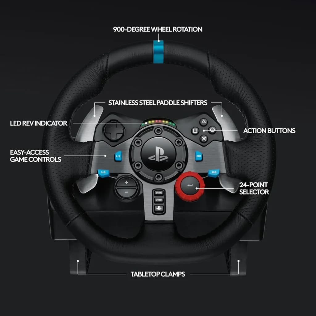 Logitech G29 Driving Force Racing Wheel 3