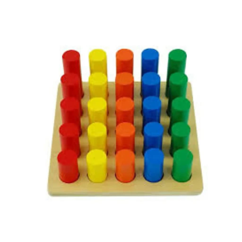 Montessori cylinder ladder puzzle