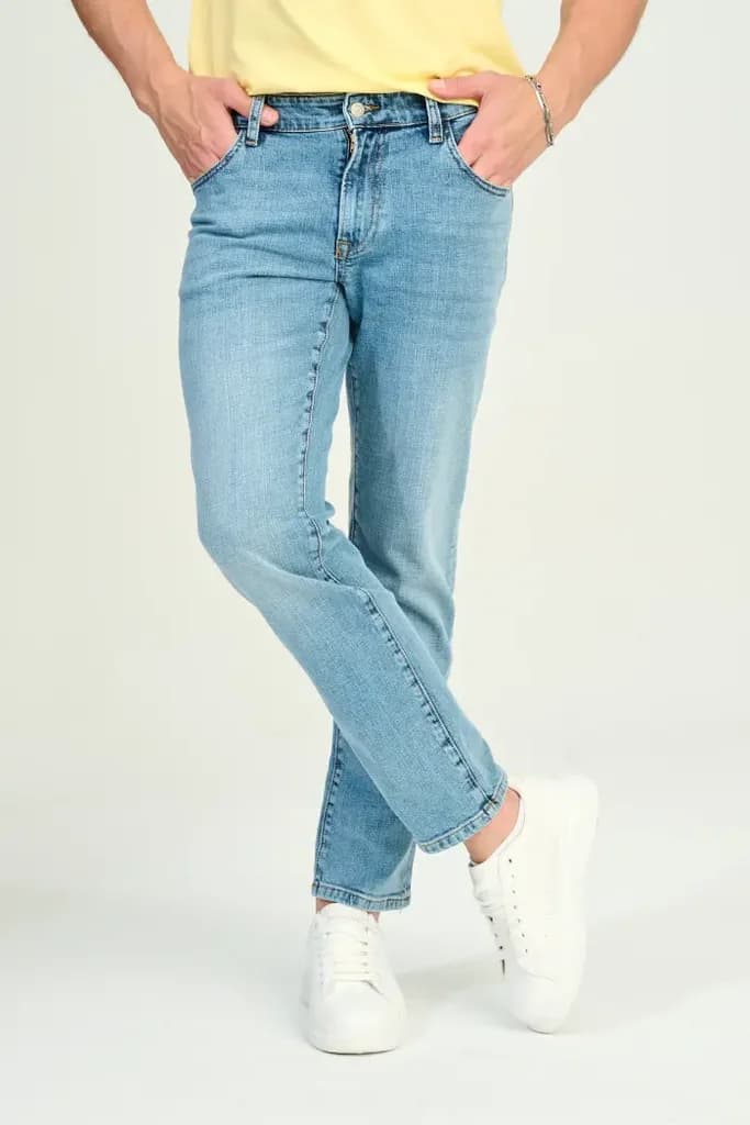 Zindi Men's Jeans - Slim Fit - Light Blue - 32/32 3