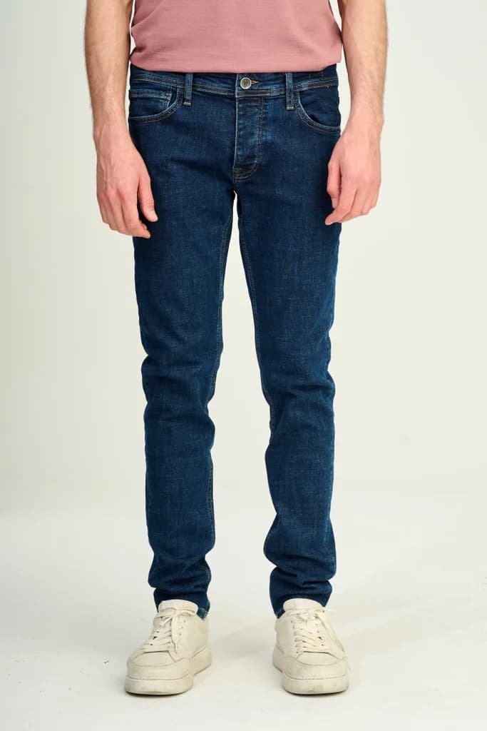 Zindi Men's Jeans - Slim Fit - Dark Blue - 38/32